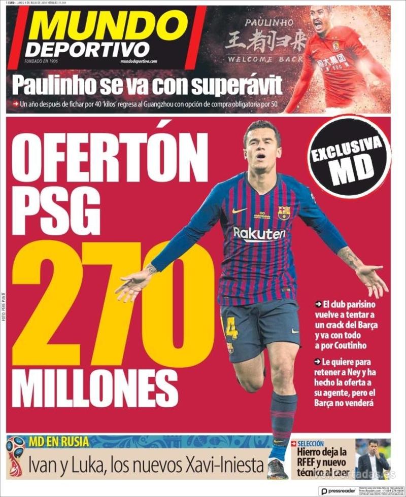 Portada Superdeporte 2018-07-09