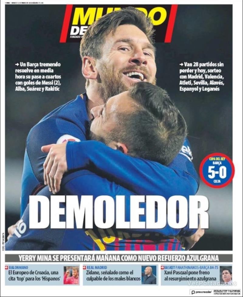 Portada Superdeporte 2018-01-12
