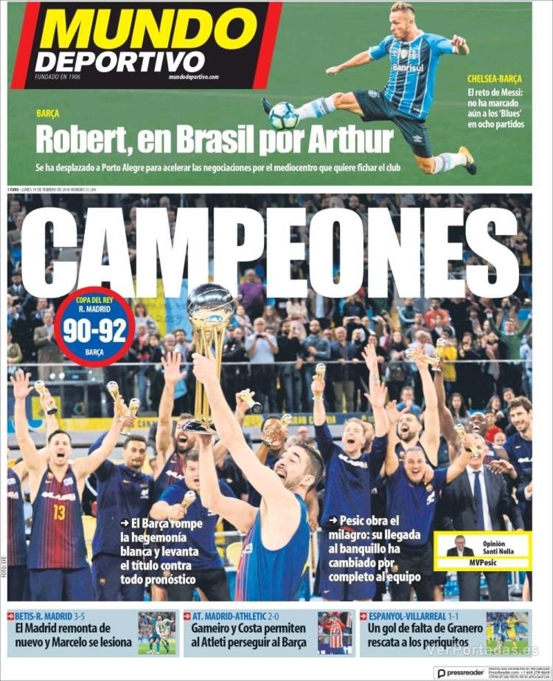 Portada Superdeporte 2018-02-19