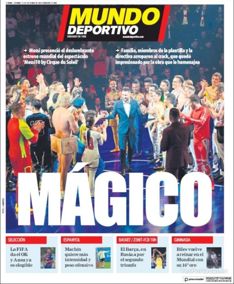 Portada Superdeporte 2019-10-11