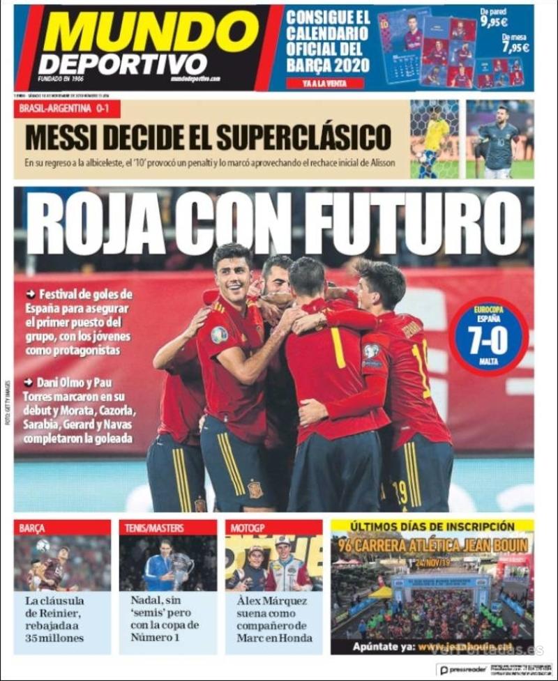 Portada Superdeporte 2019-11-16