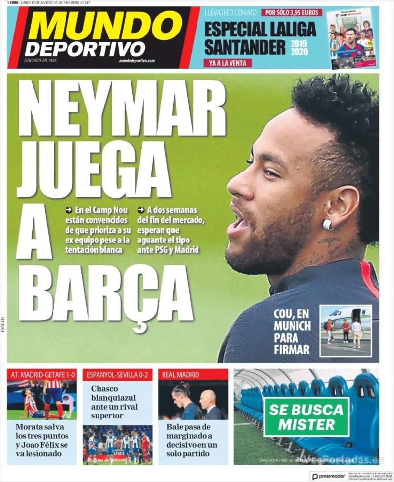Portada Superdeporte 2019-08-19