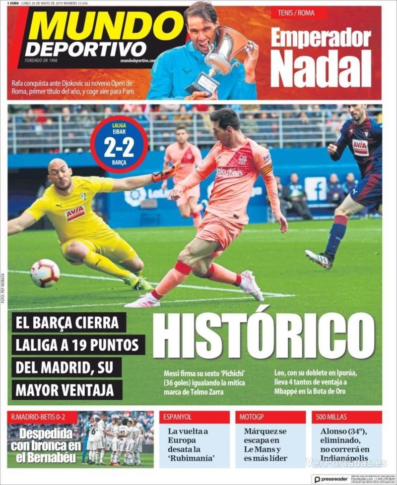 Portada Mundo Deportivo 2019-05-21