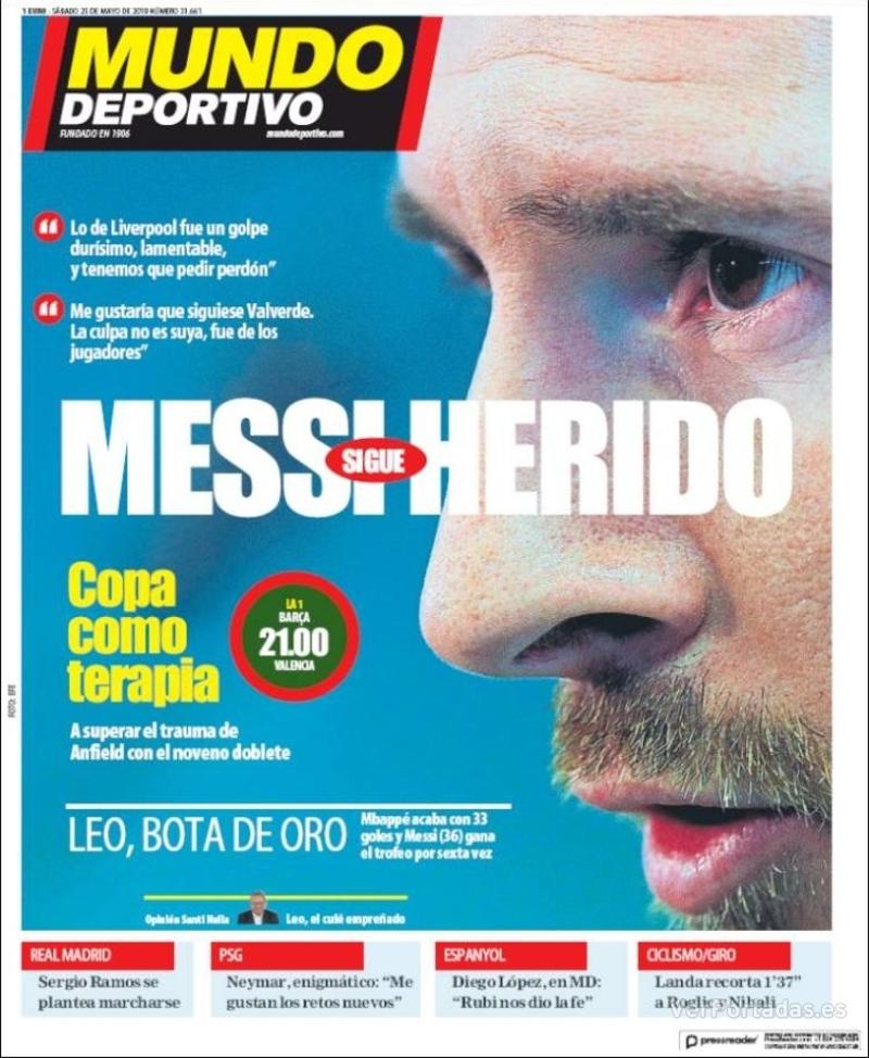 Portada Mundo Deportivo 2019-05-26