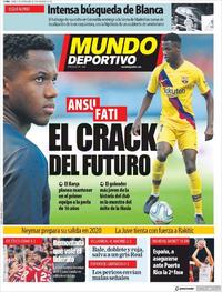 Portada Mundo Deportivo 2019-09-02