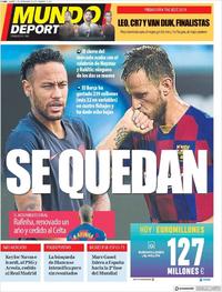 Portada Mundo Deportivo 2019-09-03