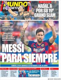 Portada Mundo Deportivo 2019-09-08