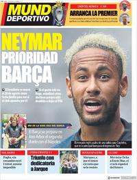 Portada Mundo Deportivo 2019-08-09