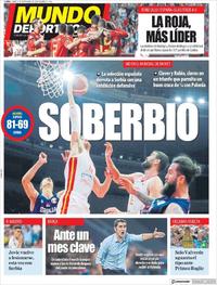 Portada Mundo Deportivo 2019-09-09