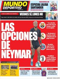 Portada Mundo Deportivo 2019-08-10