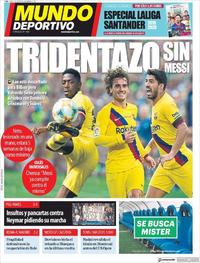 Portada Mundo Deportivo 2019-08-12