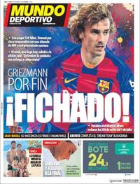 Portada Mundo Deportivo 2019-07-13