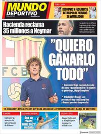 Portada Mundo Deportivo 2019-07-14
