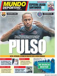 Portada Mundo Deportivo 2019-08-14