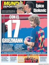 Portada Mundo Deportivo 2019-07-15