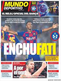 Portada Mundo Deportivo 2019-09-15