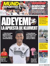 Portada Mundo Deportivo 2019-10-15