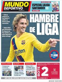 Portada Mundo Deportivo 2019-08-16