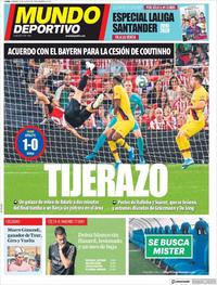 Portada Mundo Deportivo 2019-08-17