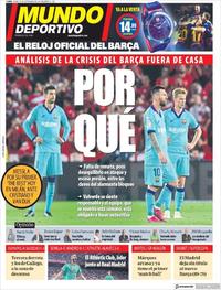 Portada Mundo Deportivo 2019-09-23