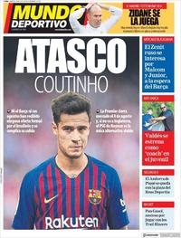 Portada Mundo Deportivo 2019-07-30