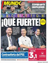 Portada Mundo Deportivo 2019-08-30