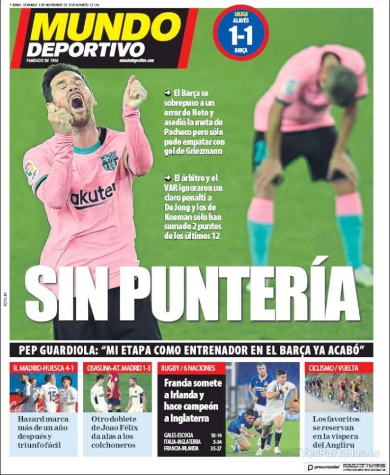 Portada Superdeporte 2020-11-01