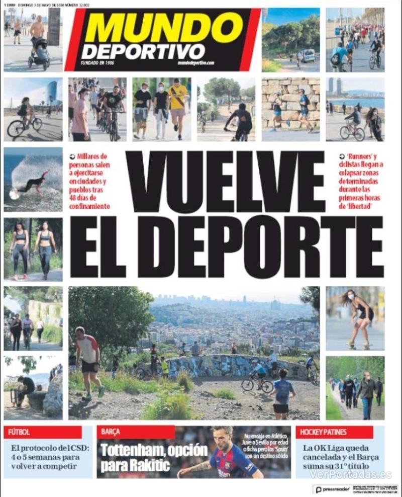 Portada L'Esportiu 2020-05-03