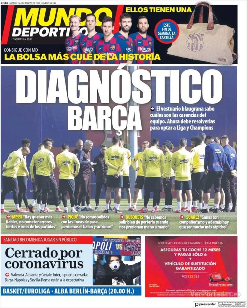Portada Superdeporte 2020-03-04