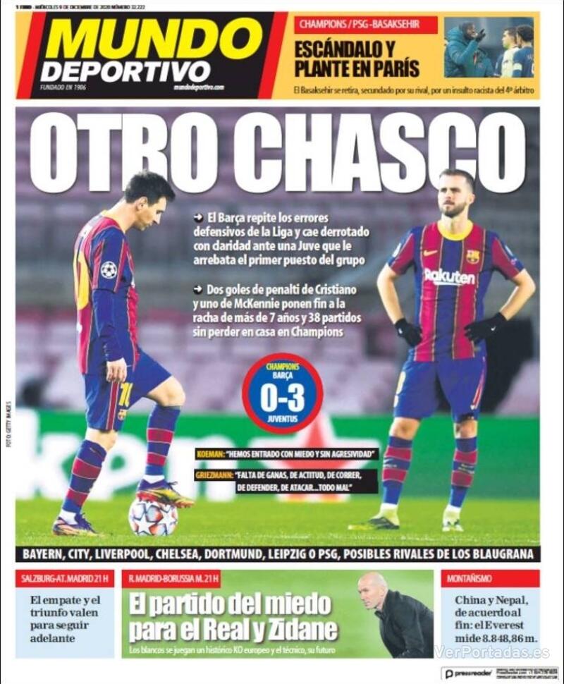 Portada Superdeporte 2020-12-09