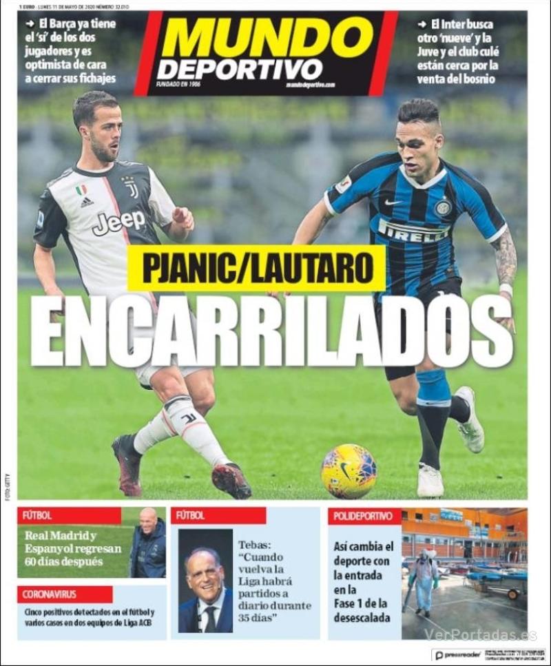 Portada L'Esportiu 2020-05-11