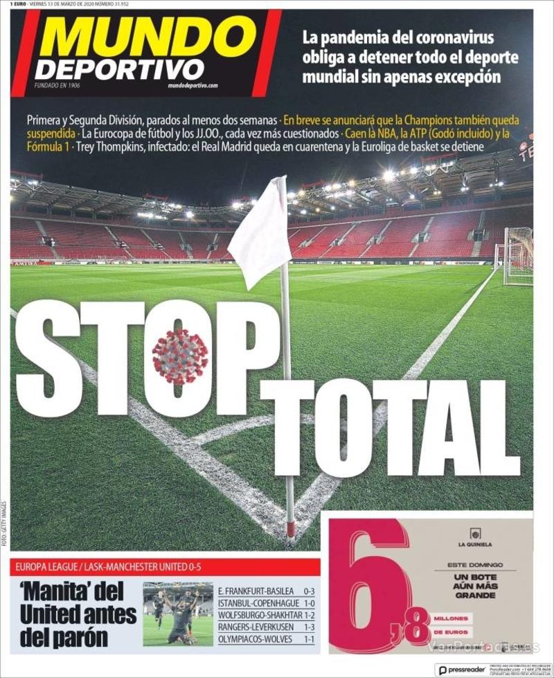 Portada Superdeporte 2020-03-13