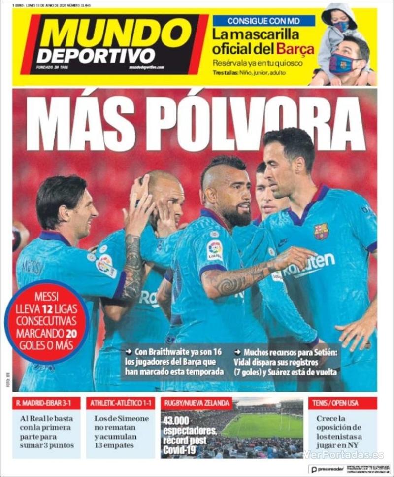 Portada Mundo Deportivo 2020-06-16