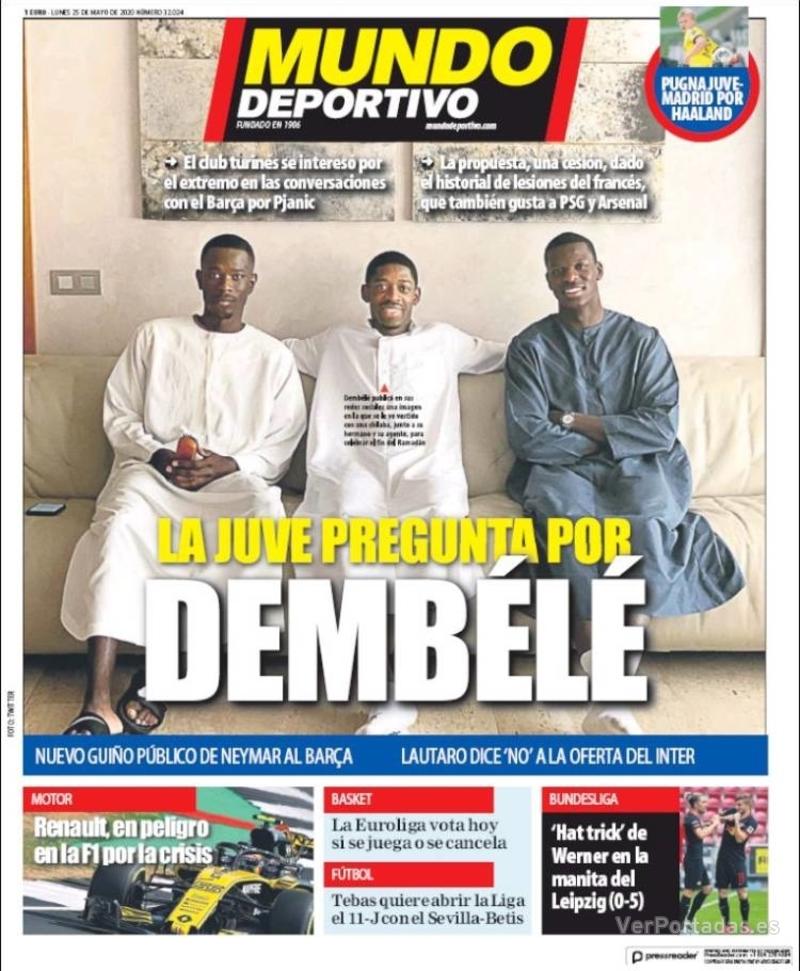 Portada Superdeporte 2020-05-25
