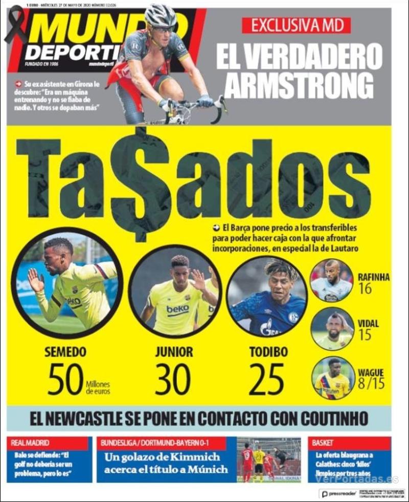 Portada Superdeporte 2020-05-27