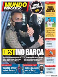 Portada Mundo Deportivo 2020-10-01