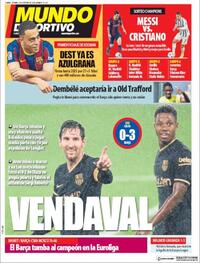 Portada Mundo Deportivo 2020-10-02