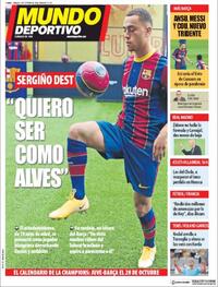 Portada Mundo Deportivo 2020-10-03