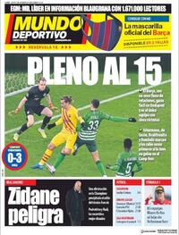 Portada Mundo Deportivo 2020-12-03