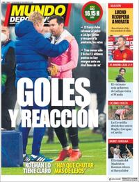 Portada Mundo Deportivo 2020-11-07