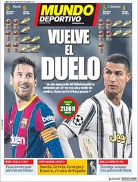 Portada Mundo Deportivo 2020-12-08
