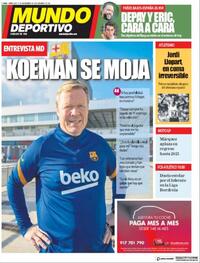 Portada Mundo Deportivo 2020-11-11