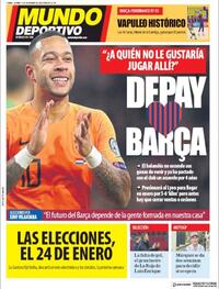 Portada Mundo Deportivo 2020-11-13