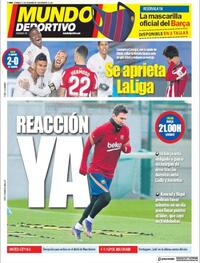 Portada Mundo Deportivo 2020-12-13