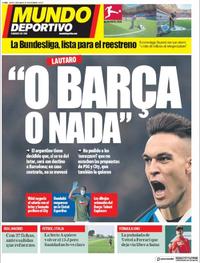 Portada Mundo Deportivo 2020-05-14