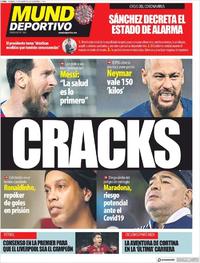 Portada Mundo Deportivo 2020-03-15