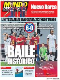 Portada Mundo Deportivo 2020-11-18