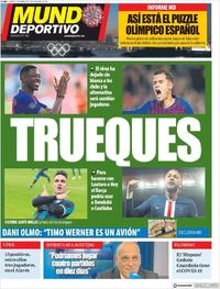 Portada Mundo Deportivo 2020-03-19