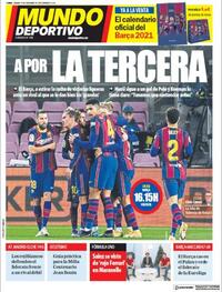 Portada Mundo Deportivo 2020-12-19