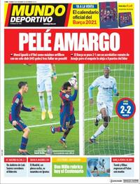 Portada Mundo Deportivo 2020-12-20